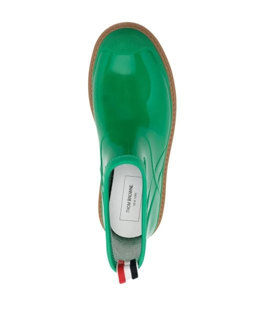 Thom Browne Green Round Toe Boots