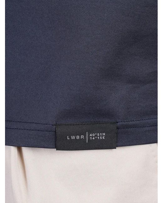 Low Brand Blue Cotton T-Shirt for men