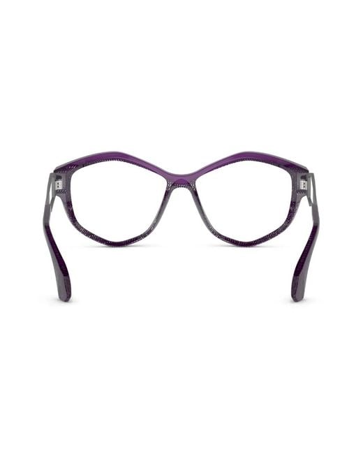Alain Mikli Blue Geometric-Frame Glasses