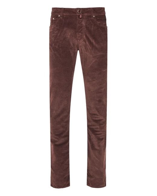 Jacob Cohen Purple Bard Corduroy Trousers for men