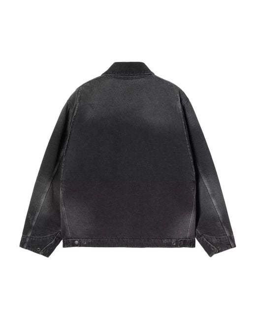 Carhartt Black Og Detroit Denim Jacket for men