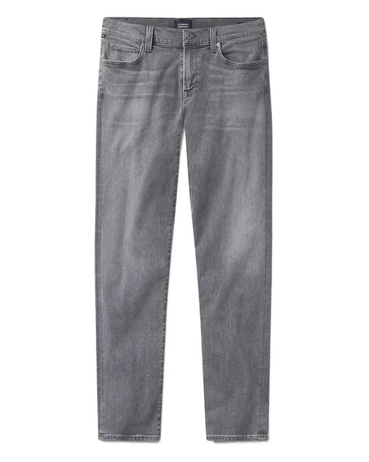 Citizens of Humanity Gray Whiskering-Effect Jeans for men