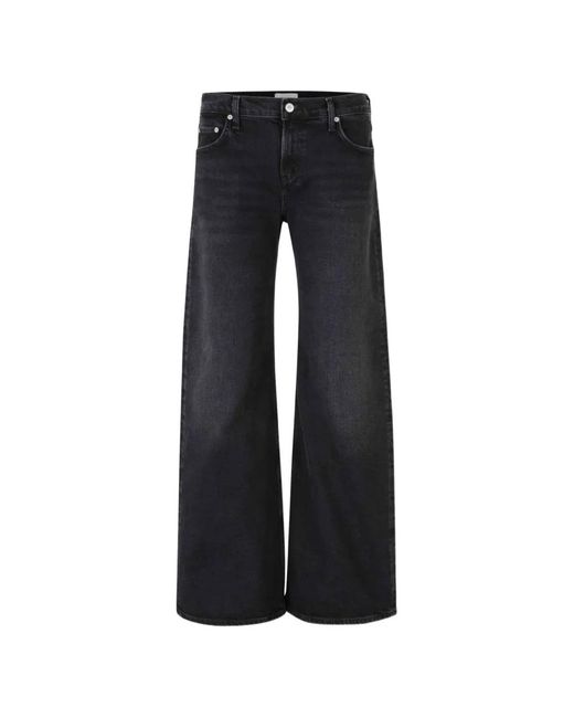 Citizens of Humanity Black Nora Wide-Leg Jeans