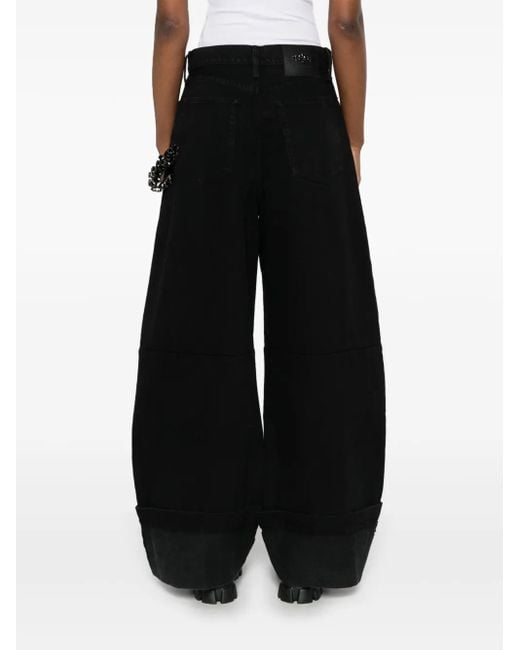 Simone Rocha Puddle Jeans in Black | Lyst