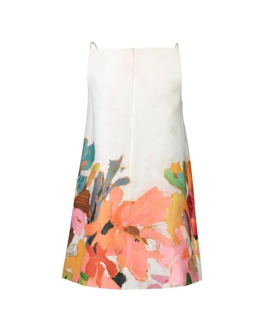 Acler White Java Bead-Embellished Mini Dress
