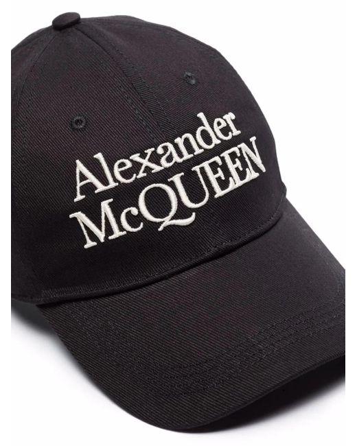 McQueen Logo Cap Black/ivory for men