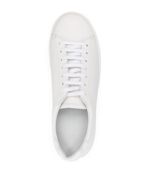 Norse Projects White Tonal Leather Sneakers for men
