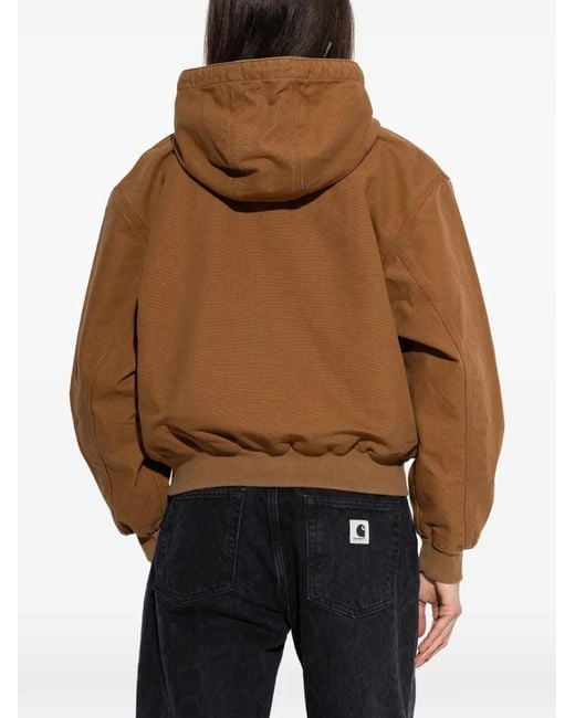 Chaqueta Con Cremallera Y Capucha Carhartt de color Brown