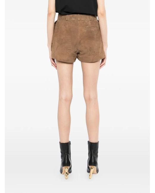 Monse Brown Jacket-Hem Short