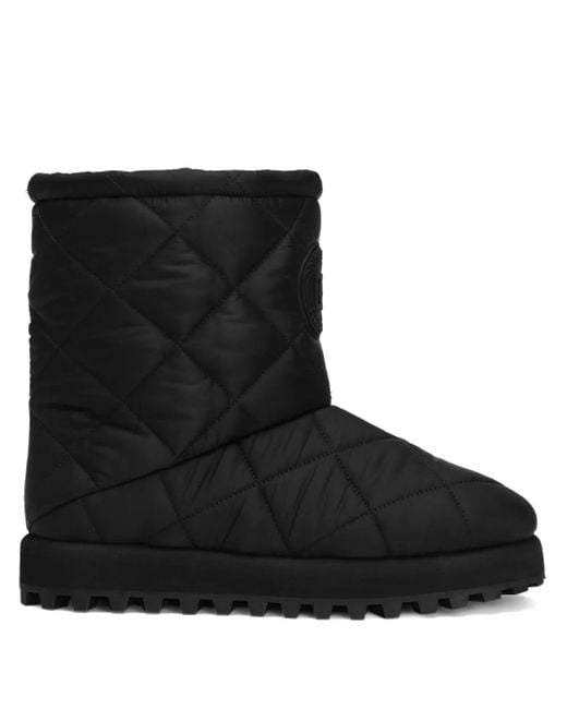 Botines con diseño acolchado Dolce & Gabbana de hombre de color Black