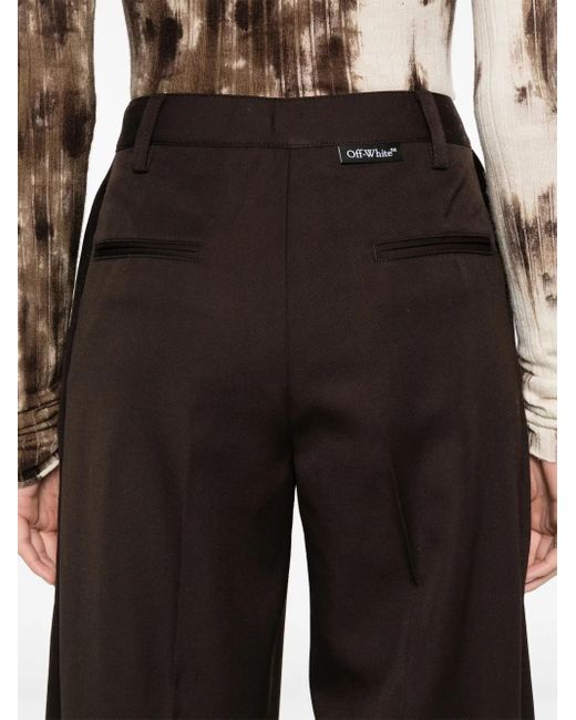 Pantalon En Laine Vierge À Coupe Ample Off-White c/o Virgil Abloh en coloris Gray