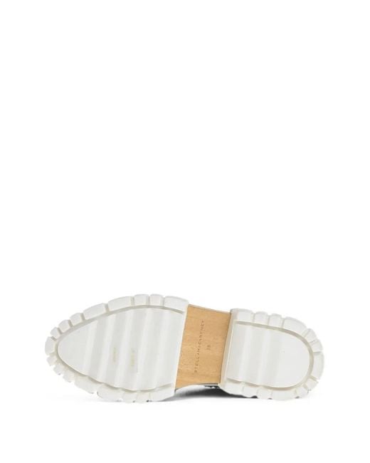 Stella McCartney White Emilie Wedge-Heel Sneakers