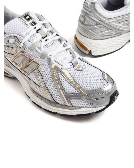 New Balance White 1906 Metallic-Effect Sneakers