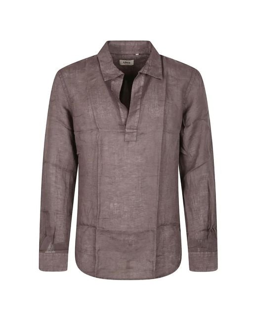 Altea Brown Long-Sleeve Shirt for men