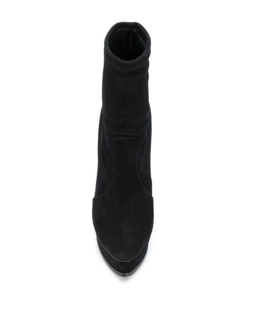 Casadei Black Platform Ankle Boots