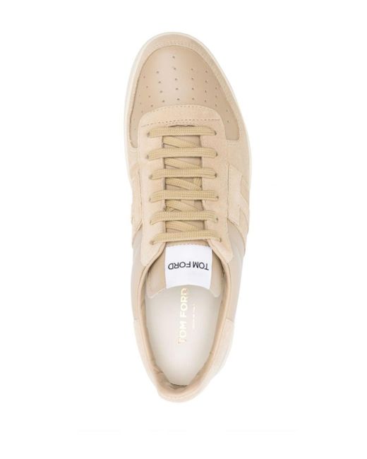 Tom Ford Natural Radcliffe Panelled Sneakers for men