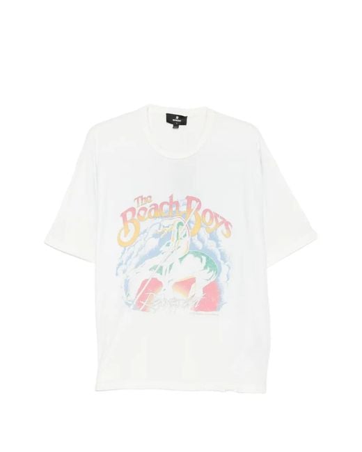 Represent White Graphic-Print T-Shirt for men