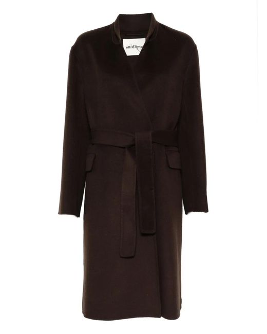 Ottod'Ame Black Belted Coat