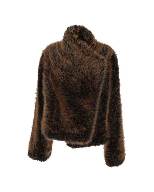 BB COUTURE Brown Faux-Fur Jacket