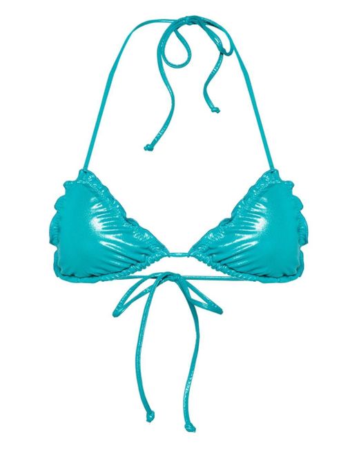 Mc2 Saint Barth Blue Sagittarius Bikini Top
