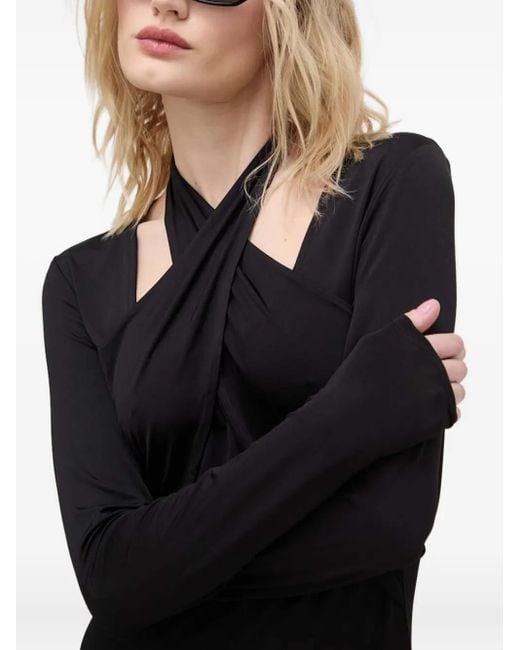 Bruuns Bazaar Black Halterneck Long-Sleeve Dress