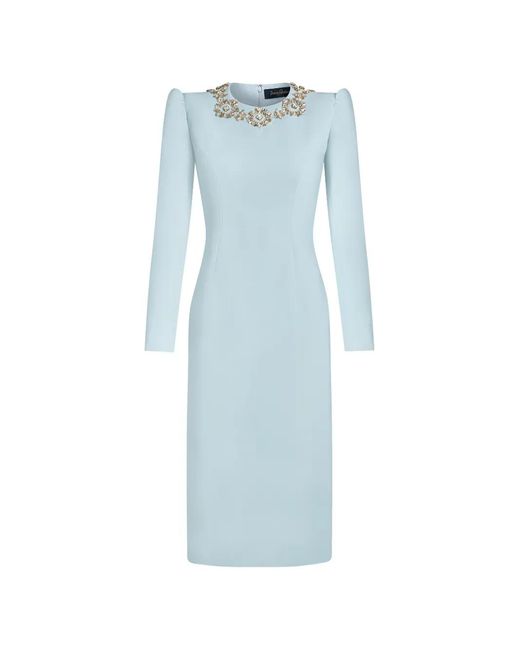 Jenny Packham Blue Mantra Crystal-Embellished Dress