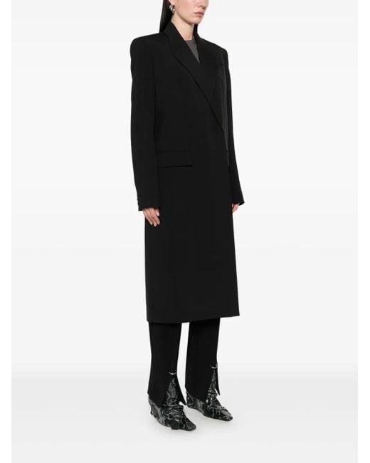 Mugler Black Wool Coat