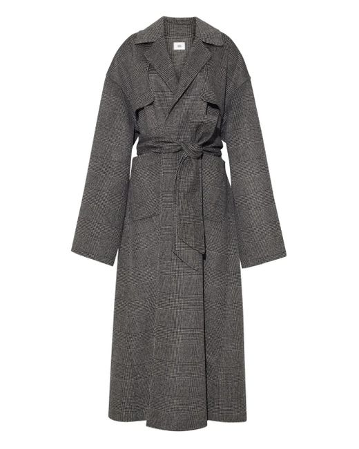 Adam Lippes Gray Arlo Belted Trench Coat