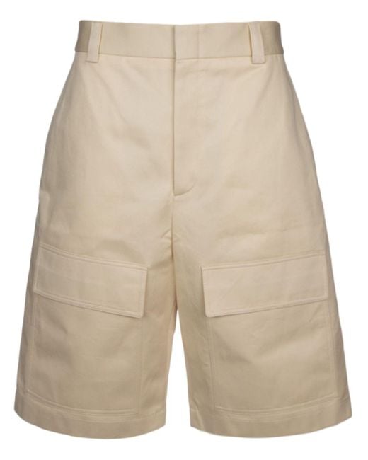 Gucci Natural Cotton Drill Shorts for men