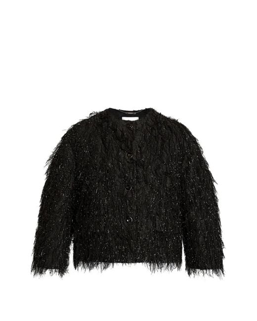 Erdem Black Fringed Jacket