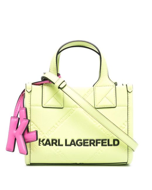 Karl Lagerfeld K/skuare Embossed Tote Bag in Metallic Lyst