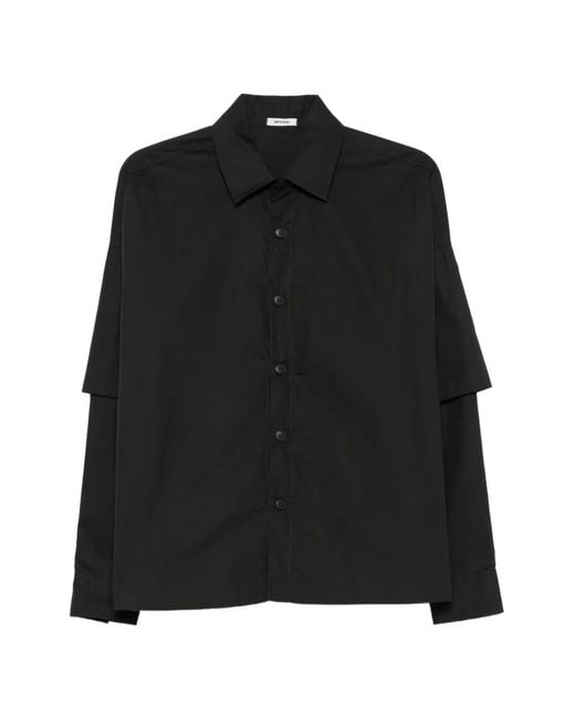 Imperial Black Layered-Sleeve Shirt for men