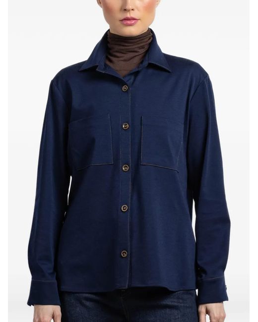 Peter Cohen Blue Long-Sleeve Shirt