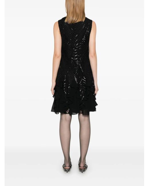 Ralph Lauren Black Sequined Mini Dress