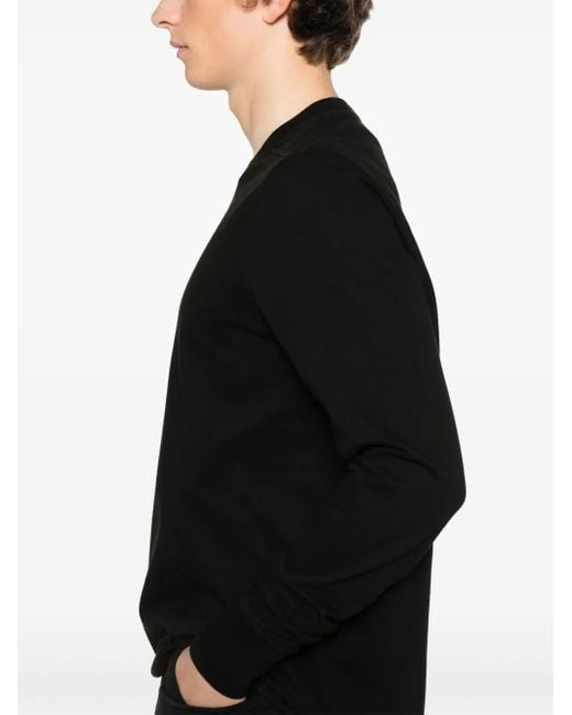 Rick Owens Black Crewneck Sweat T-Shirt for men