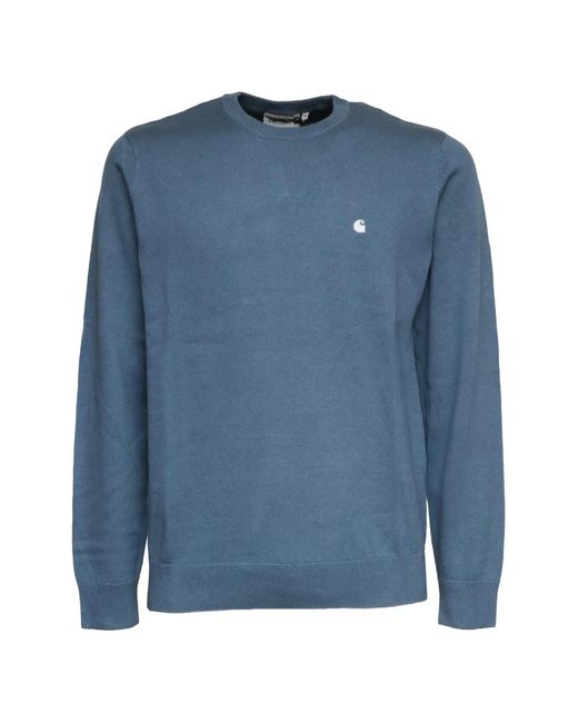 Carhartt Blue Madison Cotton Sweater for men