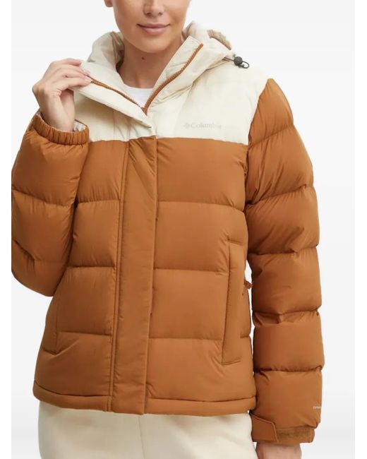 Columbia Brown Two-Toned Puffer Jacket