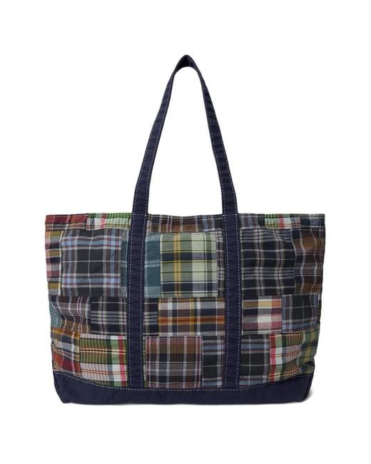Polo Ralph Lauren Blue Patchwork Tote for men