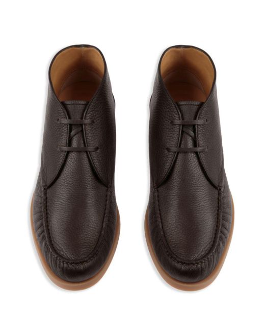 Bally Brown Nelson Leather Boots for men