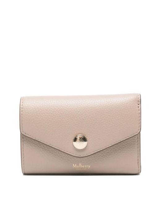 Mulberry Natural Folded Classic Grain Wallet