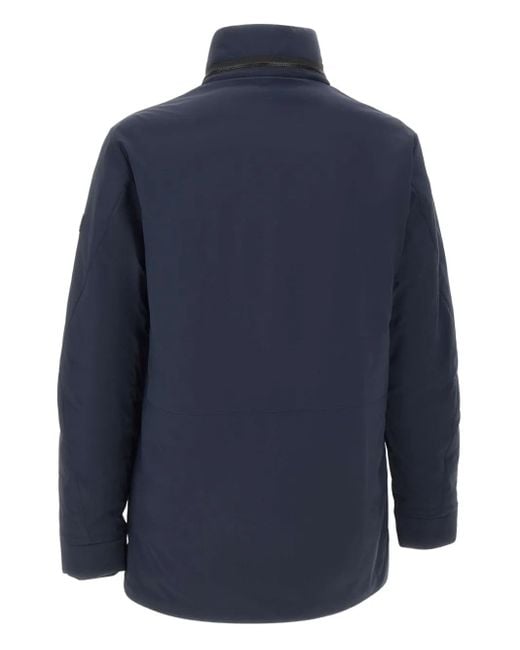 Peuterey Blue Zip-Up Coat for men