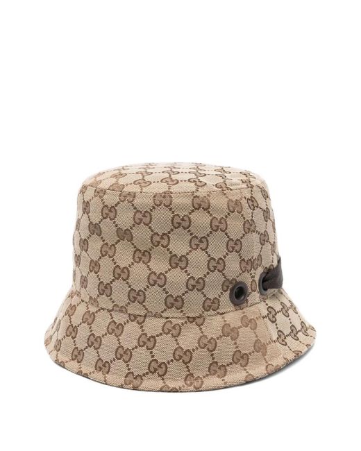 Gucci Vissershoed Met Gg-Patroon in het Natural voor heren