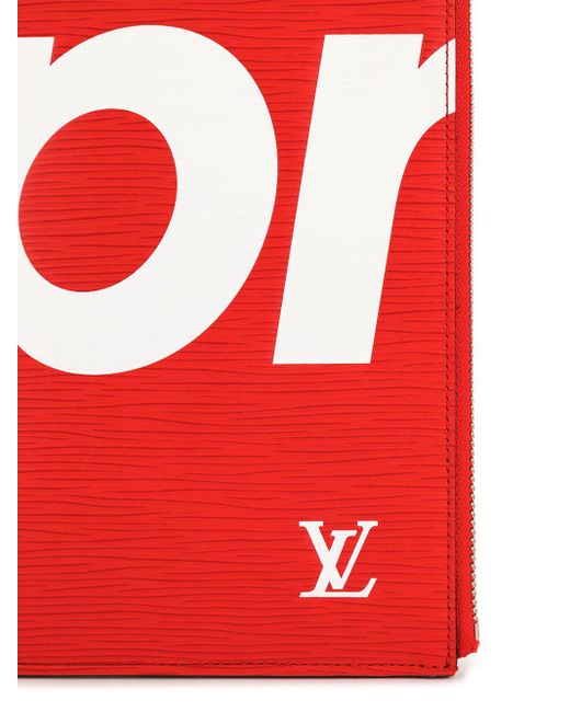 supreme louis vuitton clutch