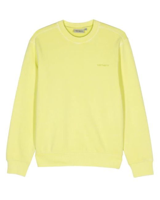 Carhartt Duster Script Sweater in het Yellow voor heren