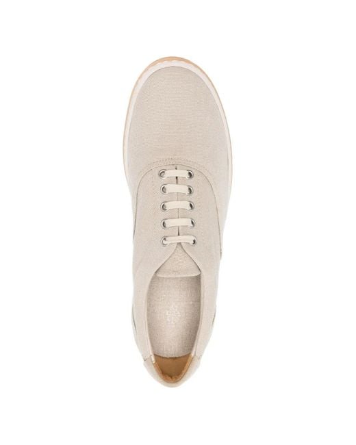 Eleventy White Panelled Sneakers for men