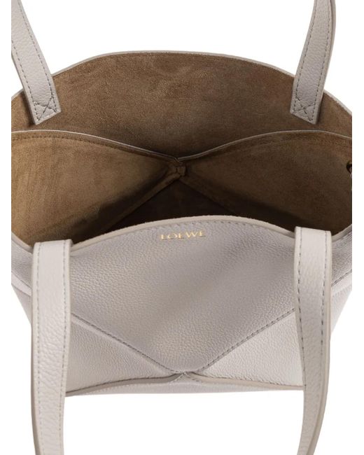 Loewe レザー トートバッグ White