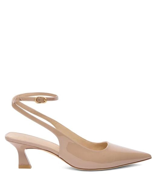Escarpins Vinnie 50 Mm À Talon Biseauté Stuart Weitzman en coloris White