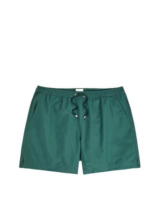 Sunspel Green Drawstring-Fastening Shorts for men