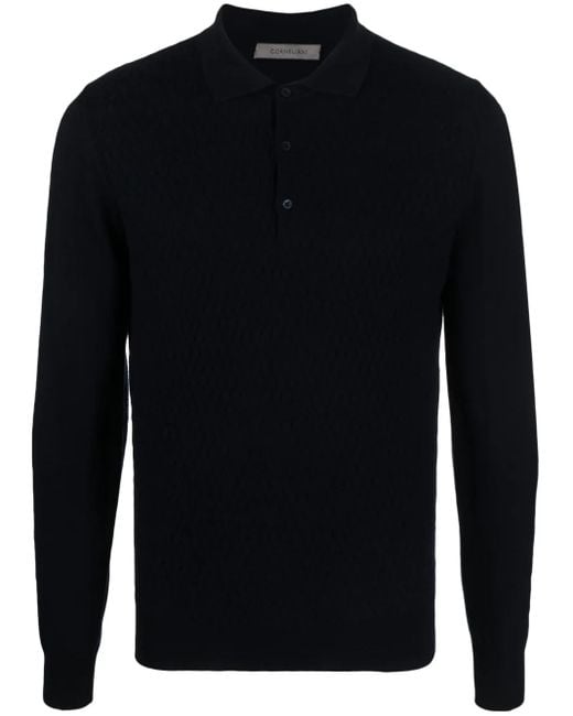Polo En Laine Vierge Corneliani pour homme en coloris Blue