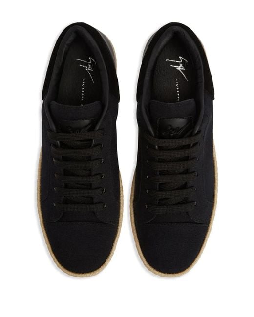 Giuseppe Zanotti Black Gz-City Logo-Patch Sneakers